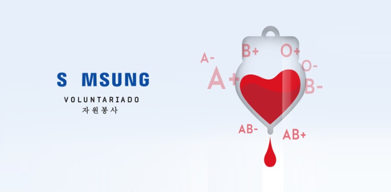 Samsung retira letra “A” da marca em campanha global de doação de sangue