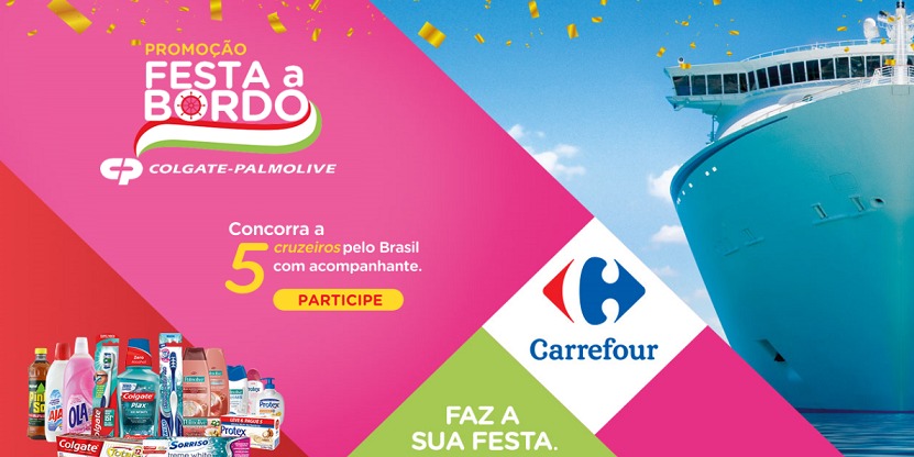Colgate-Palmolive e Carrefour lançam promoção que vai sortear cruzeiros pelo Brasil