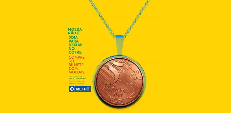 Metrô SP inicia segunda fase da campanha para incentivar uso de moedas