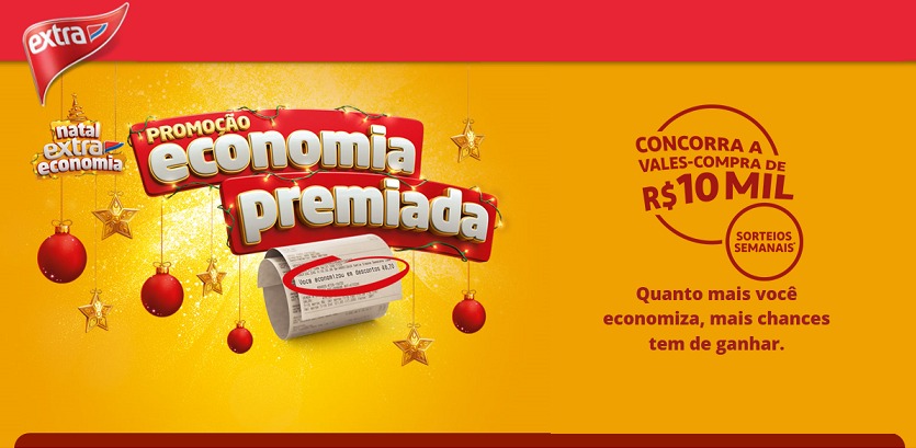 Extra lança campanha de Natal com sorteios de R$ 10 mil em compras