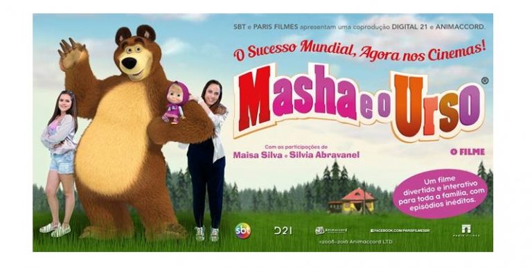 SBT e Paris Filmes lançam “Masha e o Urso” nos cinemas