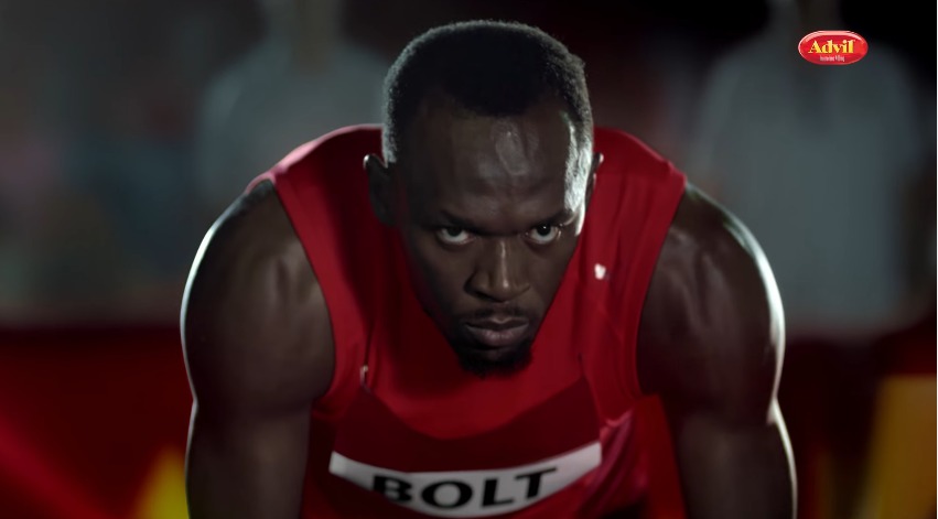 Usain Bolt estrela nova campanha de Advil