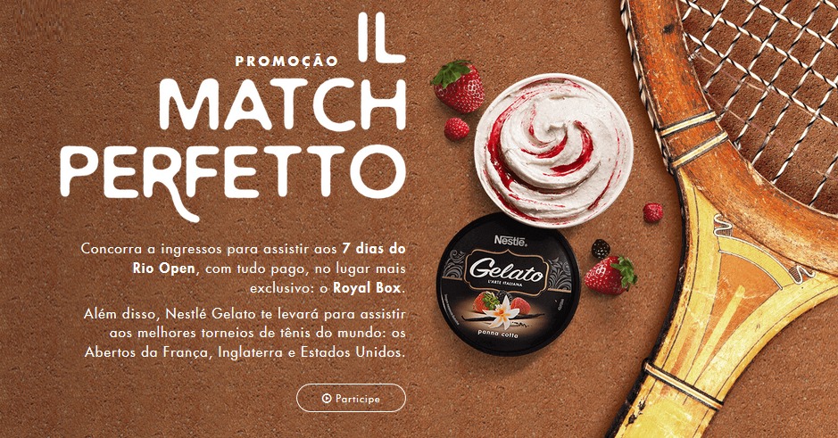 Nestlé Gelato fecha parceria com o Rio Open