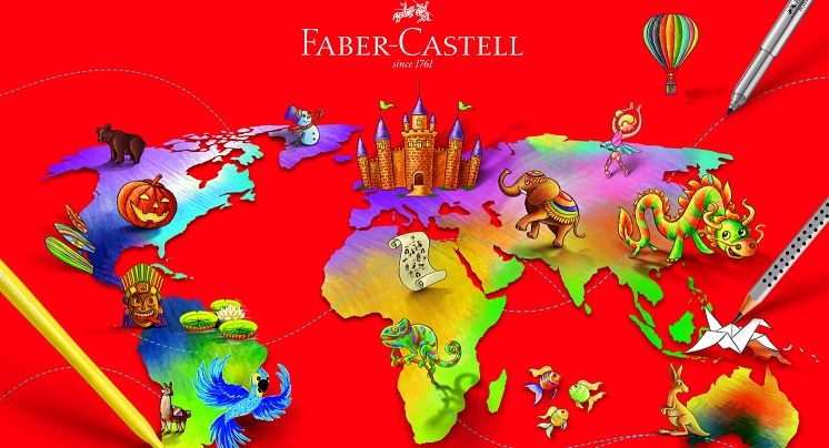 Faber-Castell volta às aulas com  Mundo ilustrado à mão