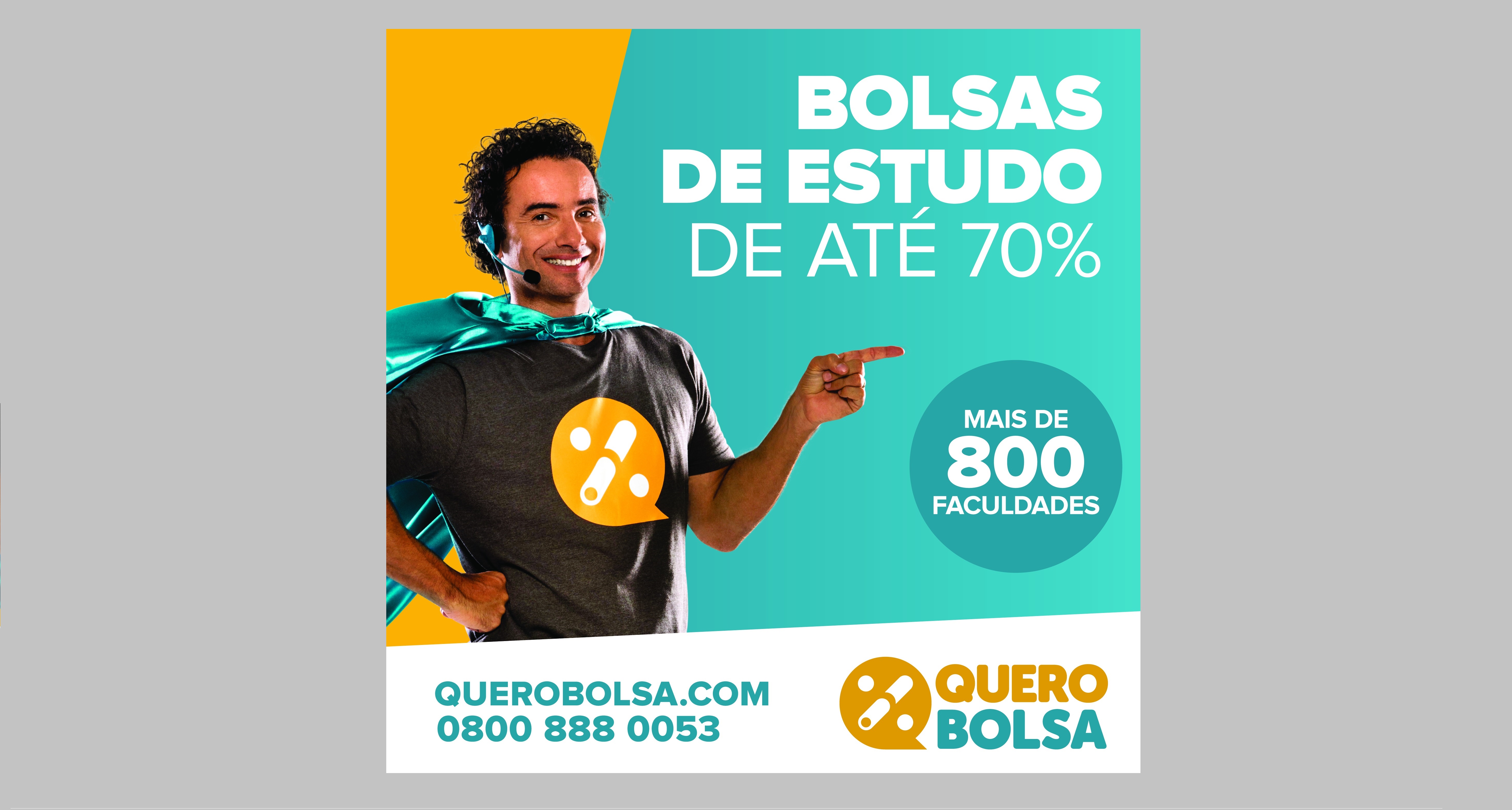 Marco Luque estrela campanha assinada pela Mestra Comunicação para o Quero Bolsa