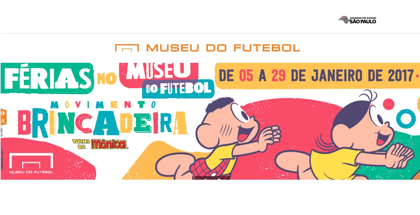 Férias no Museu do Futebol resgata brincadeiras de rua com o universo da Turma da Mônica