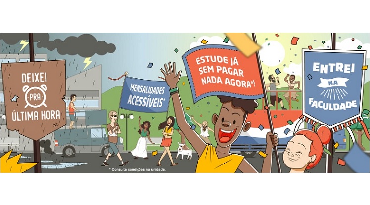 “Entrei na Faculdade” é o tema da campanha assinada pela Jüssi para a Kroton Educacional