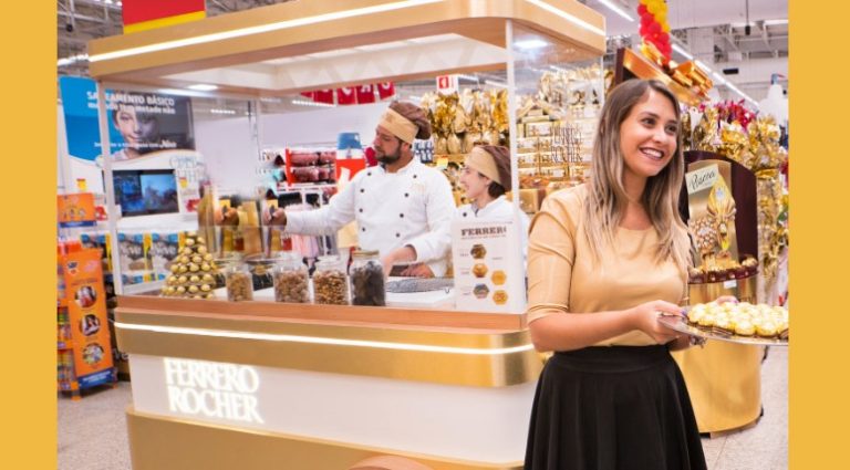 Chefs da Ferrero Rocher produzem bombons ao vivo em ação da NewStyle