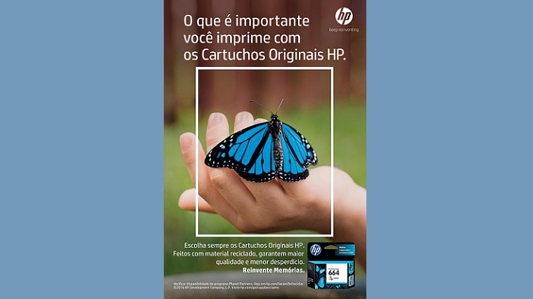 HP Inc. desenvolve campanha que mostra a importância dos seus cartuchos originais