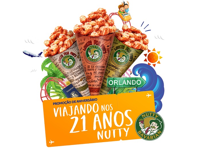 Nutty Bavarian cria ação promocional em comemoração aos 21 anos no Brasil