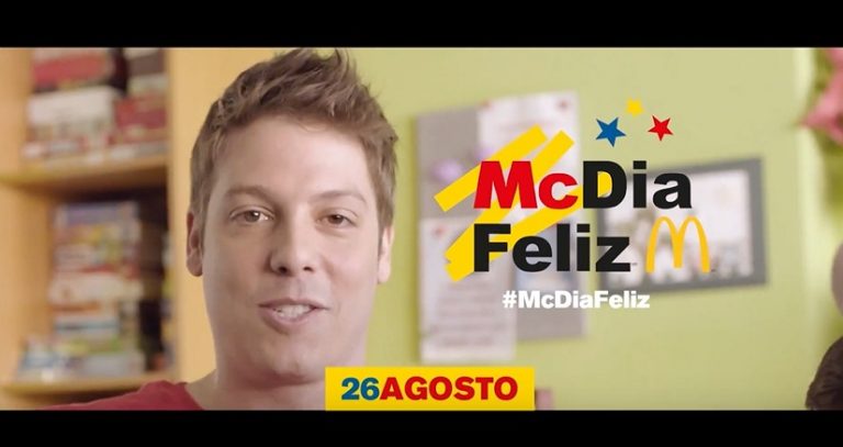 Fábio Porchat participa da campanha do McDia Feliz 2017