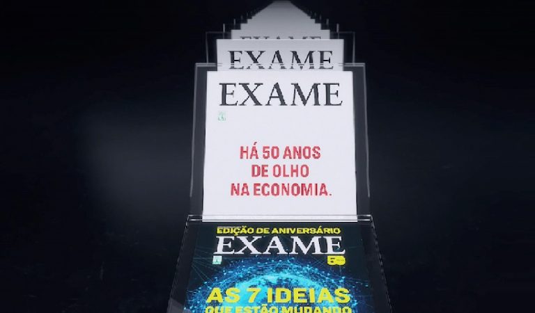 Revista Exame apresenta 1,2 mil capas em filme criado pela F.biz para celebrar os 50 anos da marca