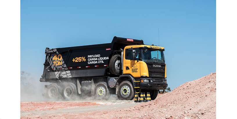 Scania lança para o mercado global e nacional o Heavy Tipper