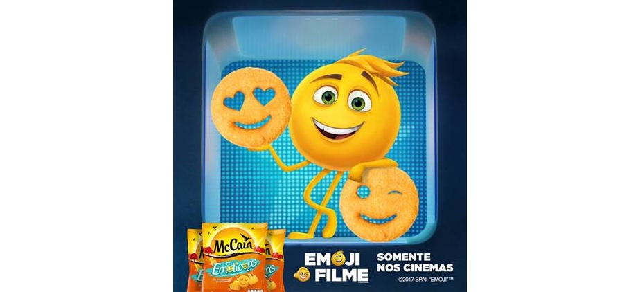 Caixa de Batata Frita Personalizada Emoji o Filme