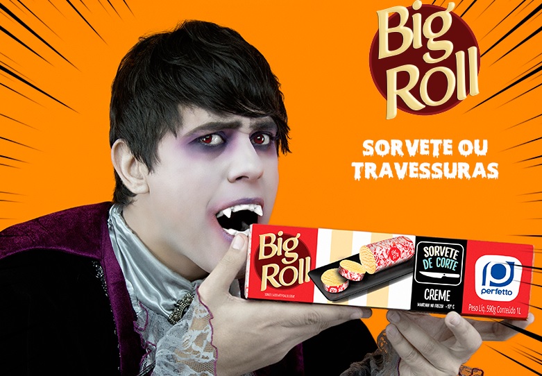Sorvetes Perfetto lança campanha de Halloween “Jeitos de Servir Big Roll”