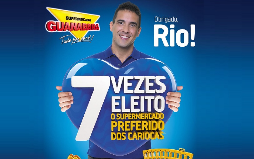 André Marques estrela campanha da rede de Supermercados Guanabara