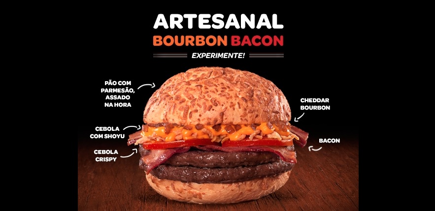 Bob´s lança sanduíche Artesanal “Bourbon Bacon”