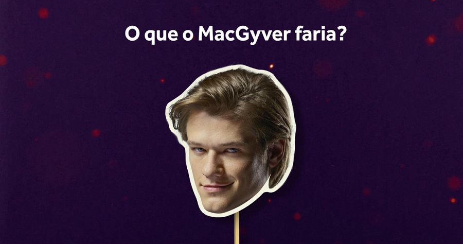 Quintal assina campanha da série “MacGyver”, do Canal Universal