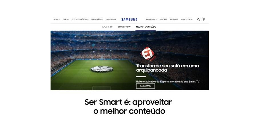Samsung apresenta site com conteúdo para os usuários de Smart TVs