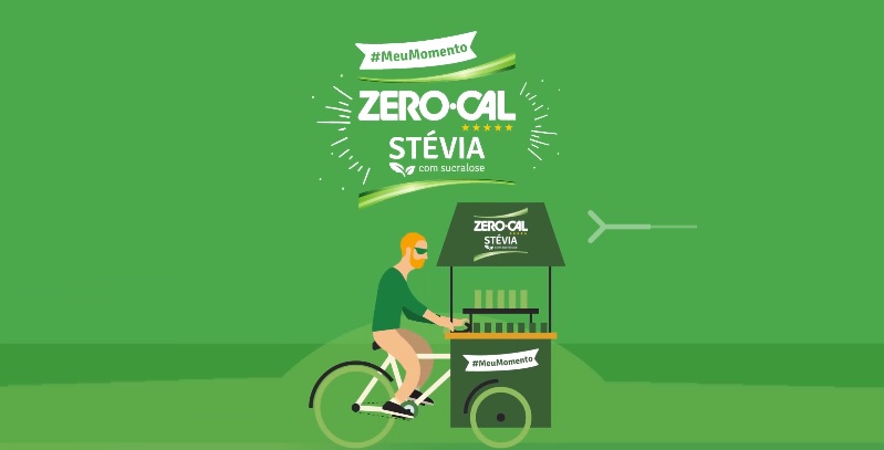 Bike Zero-Cal percorre ruas para apresentar nova versão Stévia