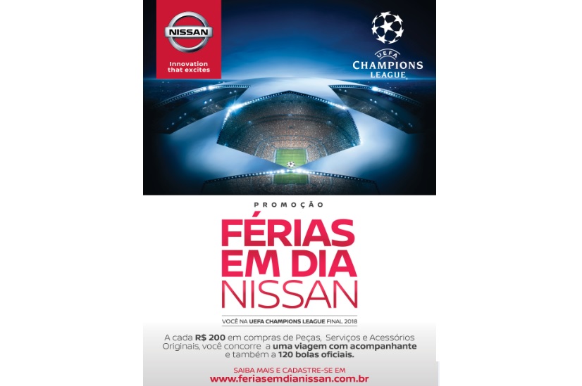 Nissan levará cliente para assistir à final da UEFA Champions League