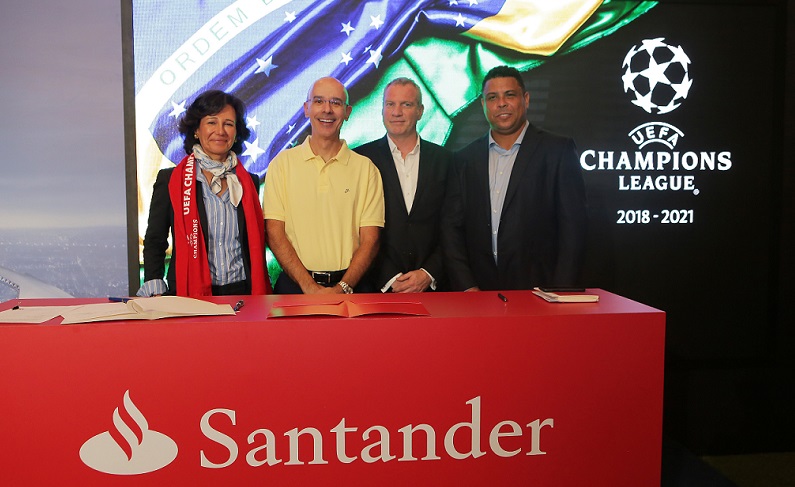 Santander será patrocinador da Liga de Campeões da UEFA