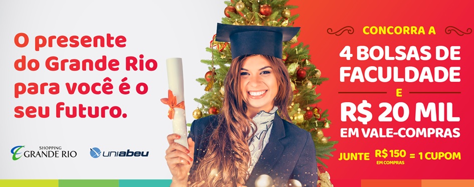 Shopping Grande Rio apresenta campanha de Natal “Natal Nota 10”