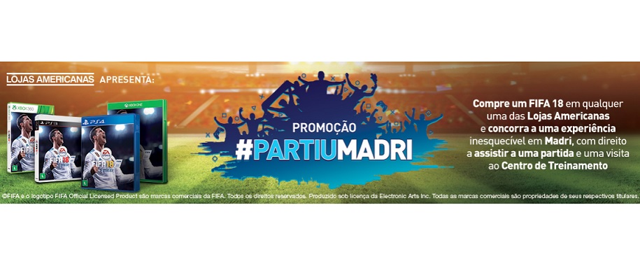 Lojas Americanas e Warner Bros lançam promoção #PartiuMadri