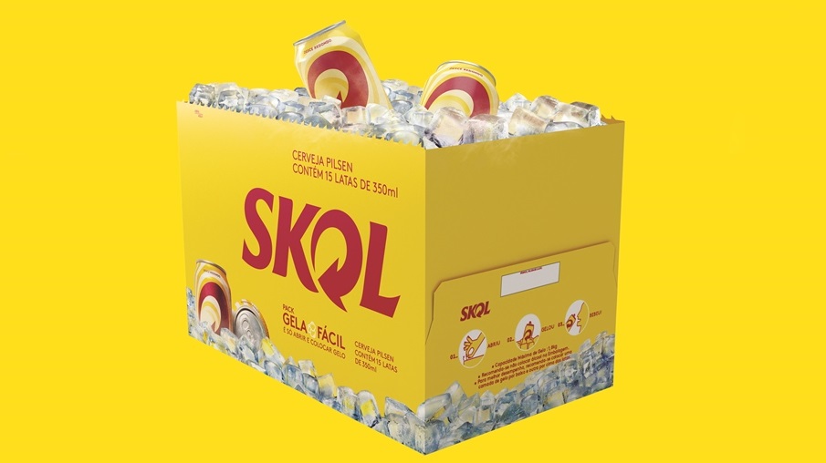 SKOL lança pack especial que gela as latas sem tirá-las da embalagem