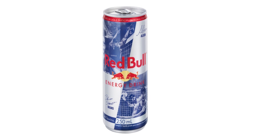 Campeões olímpicos do vôlei estampam edição limitada de Red Bull