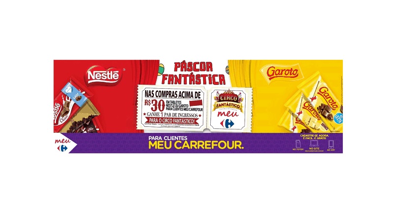 Carrefour e Nestlé se unem em promoção de Páscoa