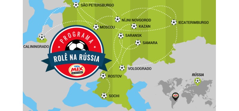 Mix FM lança programa sobre a Copa do Mundo “Role na Rússica”