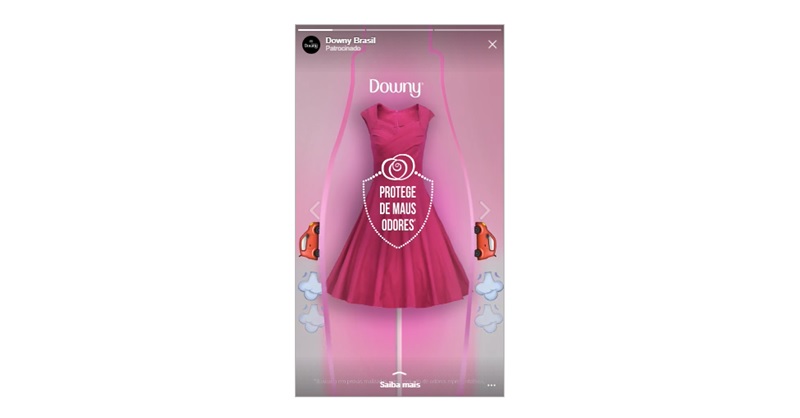 Downy utiliza formato de anúncios no Instagram com o P&G Hub