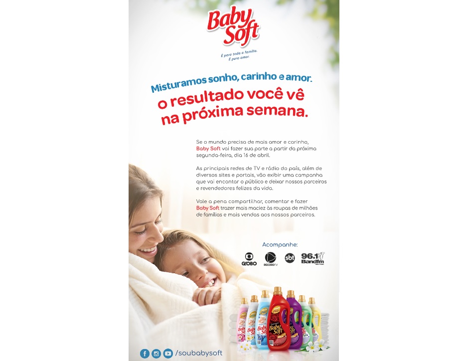 Gtex Brasil relança linhas Urca e Baby Soft com campanha na mídia