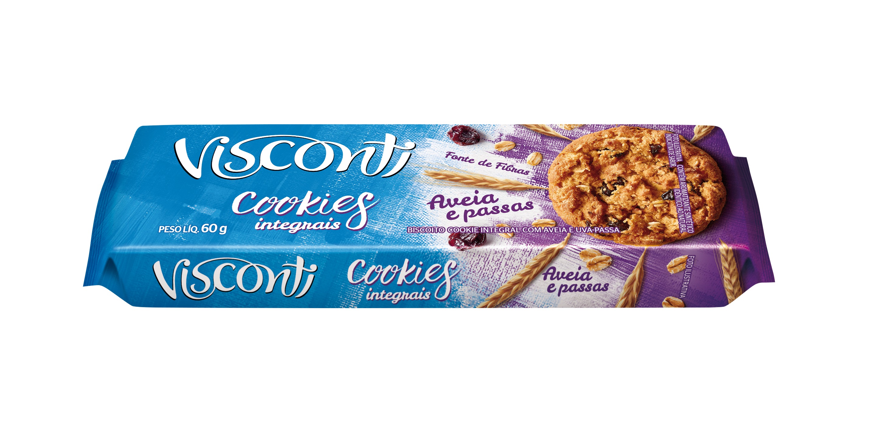 Visconti, marca da Pandurata Alimentos, lança Cookies Integrais