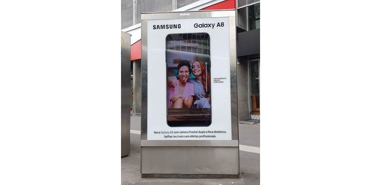 Samsung realiza ação para o Galaxy A8 na Avenida Paulista