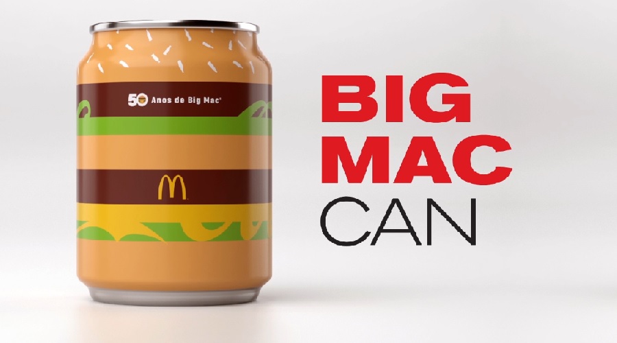 McDonald’s celebra 50 anos do Big Mac com latinha personalizada
