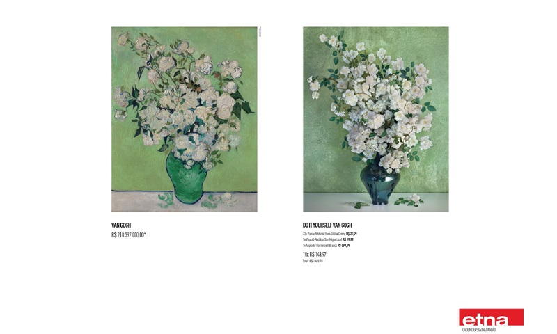 Etna reproduz pinturas clássicas na campanha Do It Yourself