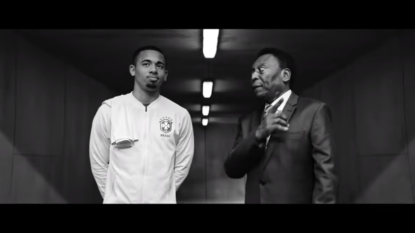Em nova campanha da Vivo, Pelé aconselha Gabriel Jesus