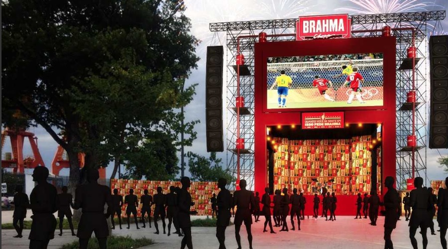 Arena Nº1 Brahma vai unir a torcida para curtir a transmissão dos jogos da Copa