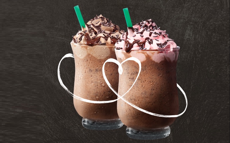 Starbucks lança Frappuccinos em comemoração ao Dia dos Namorados