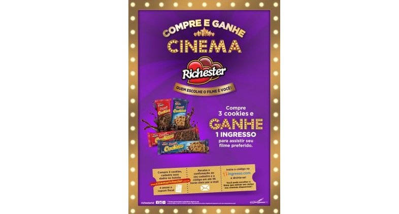 Promoção Richester “Quem Escolhe o Filme é Você” leva o consumidor ao cinema