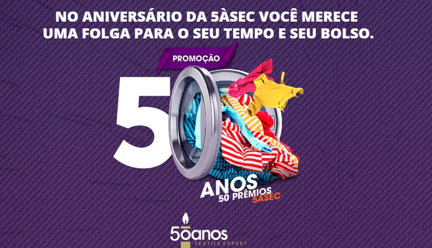 Para celebrar 50 anos de atuação, 5àsec lança campanha “50 anos, 50 prêmios”