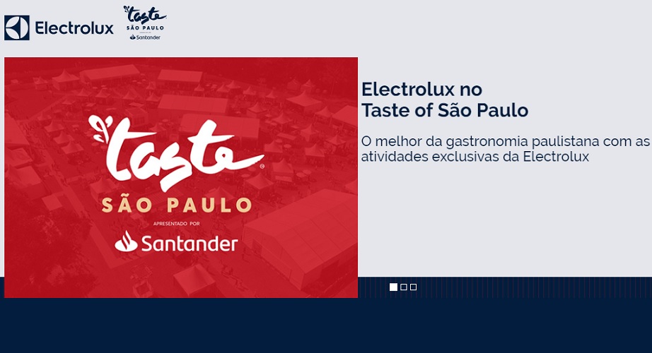 Electrolux - patrocina Taste of São Paulo