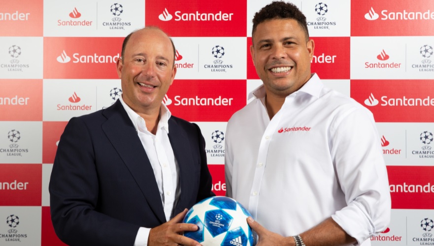 Santander anuncia Ronaldo como embaixador global do patrocínio à UEFA Champions League