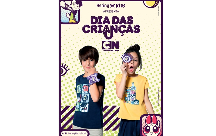 Hering Kids faz parceria com Cartoon Network para o Dia das Crianças