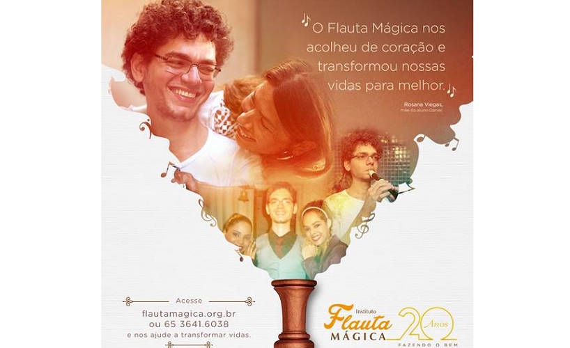 Instituto Flauta Mágica lança campanha para celebrar 20 anos de existência