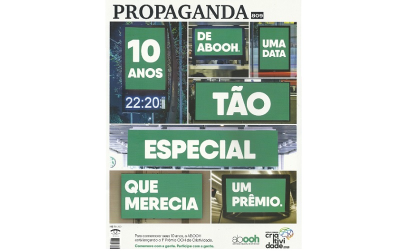 Revista Propaganda destaca os 10 anos da ABOOH