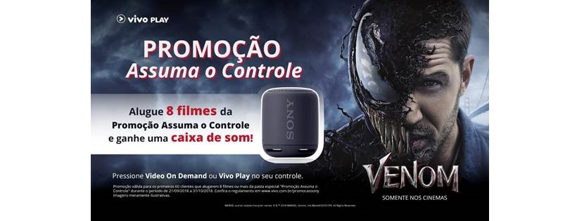 Vivo Play e Sony Pictures realizam ação promocional para promover a estreia de Venom