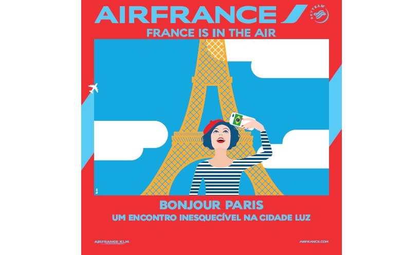 Air France lança ação com sorteio de embarque imediato para Paris